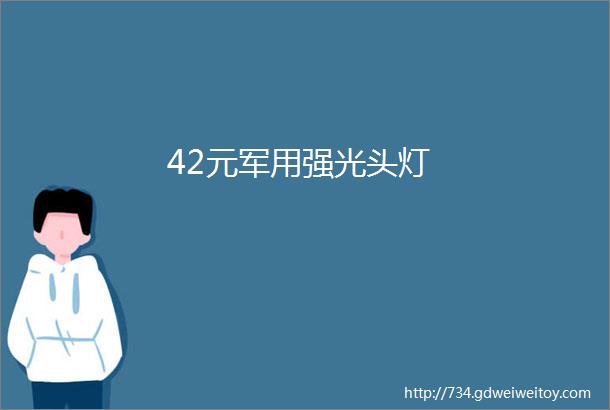 42元军用强光头灯